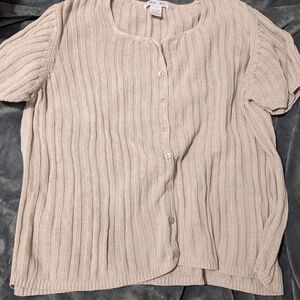 Cherokee tan cardigan